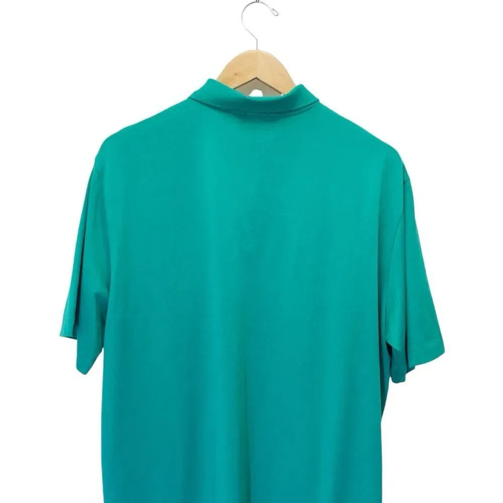 Polo Golf Ralph Lauren Performance Polo Shirt Jade Green Large Pima Cotton Peru